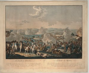 De Slag bij Wagram door Johann Lorenz Rugendas the Younger