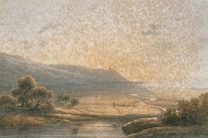 Karmelberg in een ets door Bernatz et alii - Eisenblätter, R. Editore door Johann Martin Bernatz