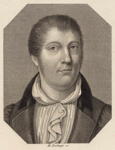 Portret van de violist en componist Louis Spohr 1784-1859, 1820 door Johann Martin Esslinger