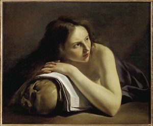 Maria Magdalena boetvaardig (schilderij op doek)