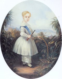 Afonso, keizerlijke prins van Brazilië, oudste zoon van Pedro II. 1846. door Johann Moritz Rugendas