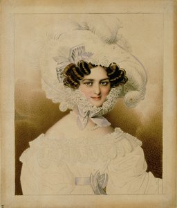 Keizerin Karoline Augusta, vierde vrouw van keizer Frans I ... (aquarel en potlood) door Johann Nepomuk Ender