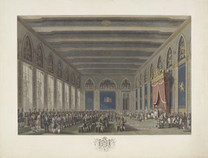 Instelling van de Staten-Generaal door koning Willem I te Brussel op 21 september 1815 door Johann Nepomuk Gibèle (possibly)