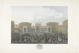 Inhuldiging van Willem I te Brussel op 21 september 1815
