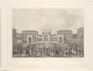Inhuldiging van koning Willem I in Brussel, 1815