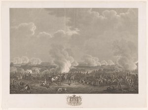 Slag bij Waterloo, 1815 door Johann Nepomuk Gibèle
