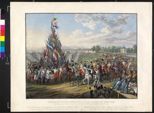 Militair festival in de Prater 1814