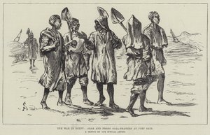 De oorlog in Egypte, Arabische en zwarte kolensjouwers in Port Said