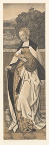 Heilige Agnes met lam door Johann Nepomuk Strixner