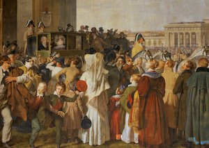 Rit van keizer Frans I na een ernstige ziekte ... door Johann Peter Krafft