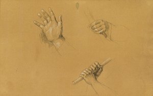 Handstudies voor "Scène uit de Tiroler Vrijheidsstrijd" door Johann Peter Krafft