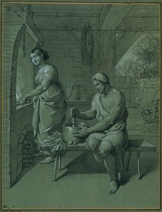 Hercules en Omphale door Johann Peter Krafft