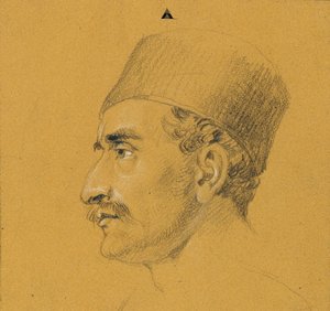 Portretstudie voor "De uitval van Nikolaus Zrinyi voor de vesting Szigeth" door Johann Peter Krafft