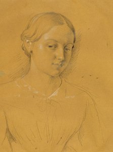 Studie van een meisje door Johann Peter Krafft