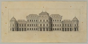 Studie voor het Bovenste Belvedere