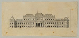 Studie voor het Bovenste Belvedere