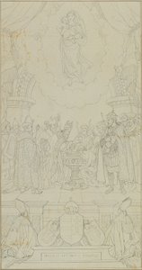Doop van Stefanus van Hongarije door Johann Peter Krafft