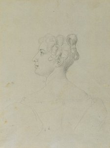 Vrouwelijke portretstudie door Johann Peter Krafft