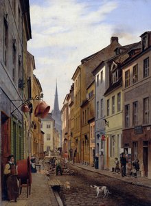 De Parochialstraße, 1831 door Johann Philipp Eduard Gaertner