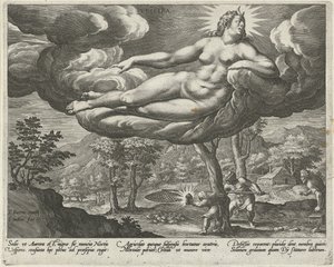 Avond De vier delen van de dag (series title) door Johann Sadeler (I)