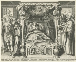 Bed met de bruid van Christus door Johann Sadeler (I)