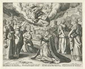 Christus geeft zijn bloed aan zijn bruid door Johann Sadeler (I)