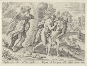 Verdrijving uit het Paradijs door Johann Sadeler (I)