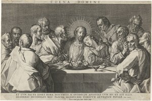 Laatste Avondmaal door Johann Sadeler (I)