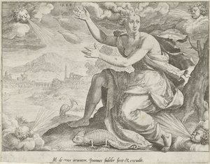 Lucht door Johann Sadeler (I)