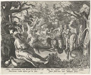 Macarius van Alexandrië als kluizenaar