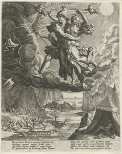 Noordenwind door Johann Sadeler (I)