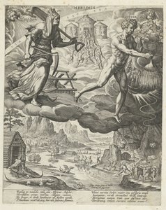 Zuidenwind door Johann Sadeler (I)