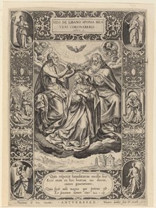 De Kroning van de Maagd door Johann Sadeler I