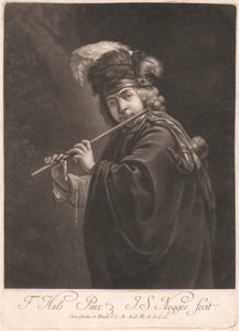 Jongen die een Fluit Speelt