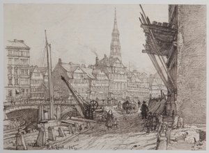 Op Steinwerder 21-05-1882 door Johann Theobald Riefesell