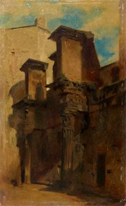 Zuilen van het Nerva-forum (Forum Transitorium) in Rome