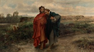Weg naar Emmaüs door Johann  Till der Jüngere