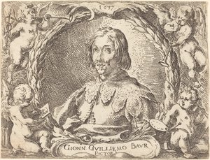 Capricci di varie battaglie Frontispice, 1635 door Johann Wilhelm Baur