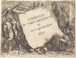 Capricci di varie battaglie Titelpagina, 1635