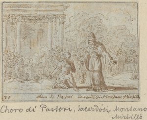 Koor van herders en priesters: Montano, Mirtillo