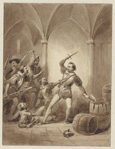 Het sneuvelen van Herman de Ruyter op Loevesteyn, 1570