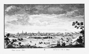 Uitzicht op Tara, ca. 1735 door Johann Wilhelm Lürsenius