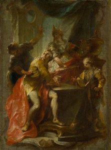 De moord op Sint Edward, koning en martelaar, ca. 1750