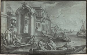 Venetiaanse Fantasie met een Sierlijke Boog