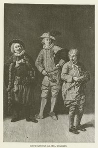 David Garrick als Abel Drugger door Johan Joseph Zoffany