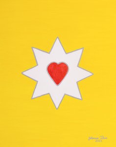 De vreugdebrengende hartliefde-ster - Beeld zonder citaat door Johanna Thier