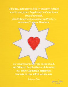 De vreugdebrengende hartliefde-ster - Versie 1