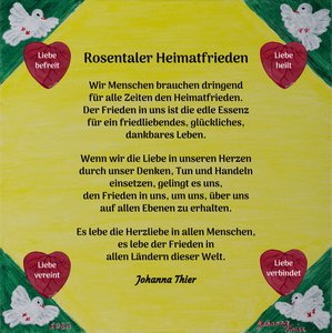 Rosentaler Vrede van het thuisland door Johanna Thier