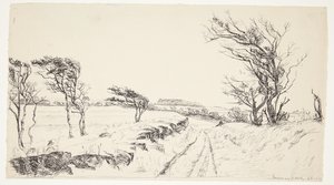 Landschap Breininggaard door Johanne Krebs