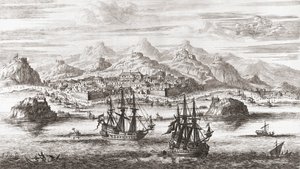 Nederlandse schepen voor Muscat, Oman in de 17e eeuw